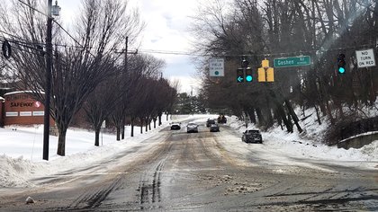Montgomery County says more than 90% of roads plowed as ice slows cleanup.