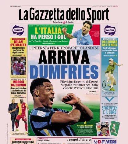 L'apertura della Gazzetta: "Milan, c'è Mateta. Idea per giugno, ma l'accordo si può fare ora"