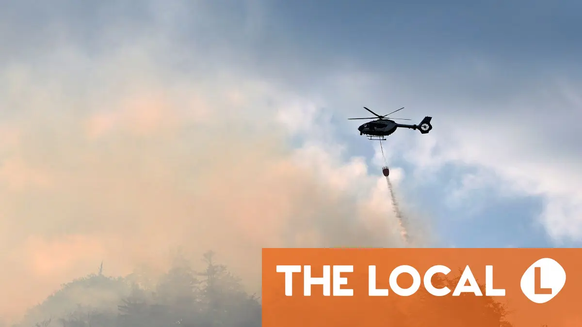 Forest fire breaks out on mountain peak in Germany's Chiemgau Alps