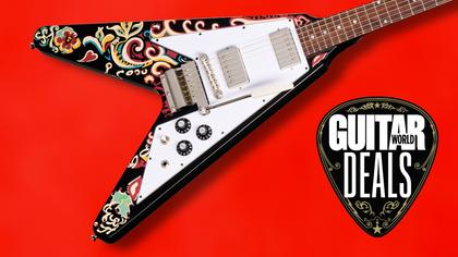 Thomann just dropped a guitar sale that's bold as love with a whopping £309 off Hendrix's iconic Love Drops Epiphone Flying V, as well as up to 70% a host of other gear