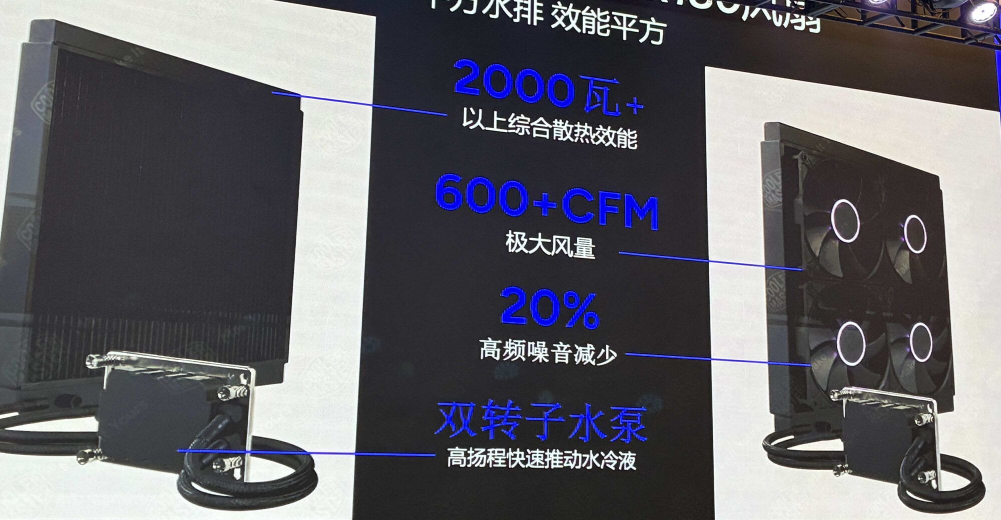 Cooler Master Unveils Huge 360x360mm AIO Concept With 2000W TDP