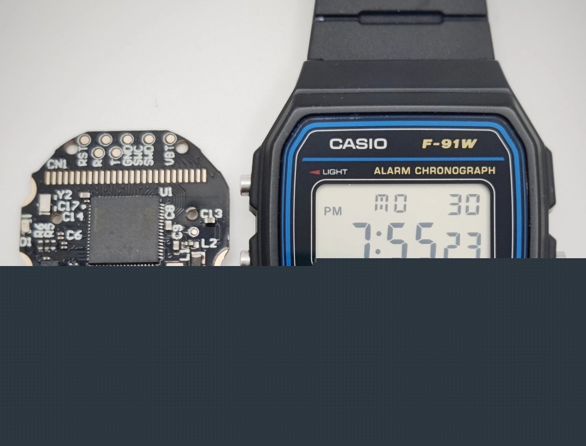 Comment on Ollee Watch brings smartwatch features to the Casio F-91W with a mainboard replacement by David G