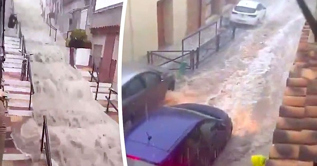 Gewaltige Regenmengen - Warnstufe Rot: Spanien versinkt erneut im Wasser