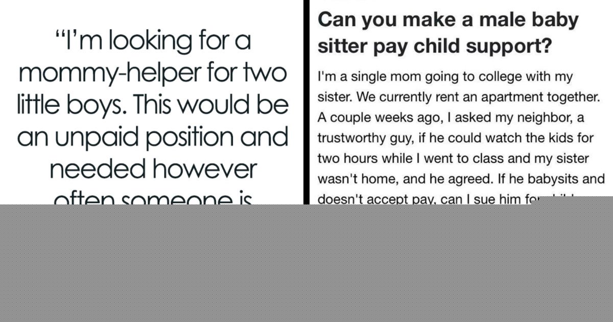 80 Wild Babysitting Posts That Prove Some Parents Have Completely Lost Perspective