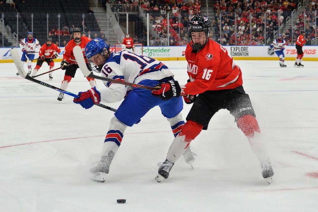 Red Deer’s Brock England helps Canada to gold at Hlinka Gretzky Cup
