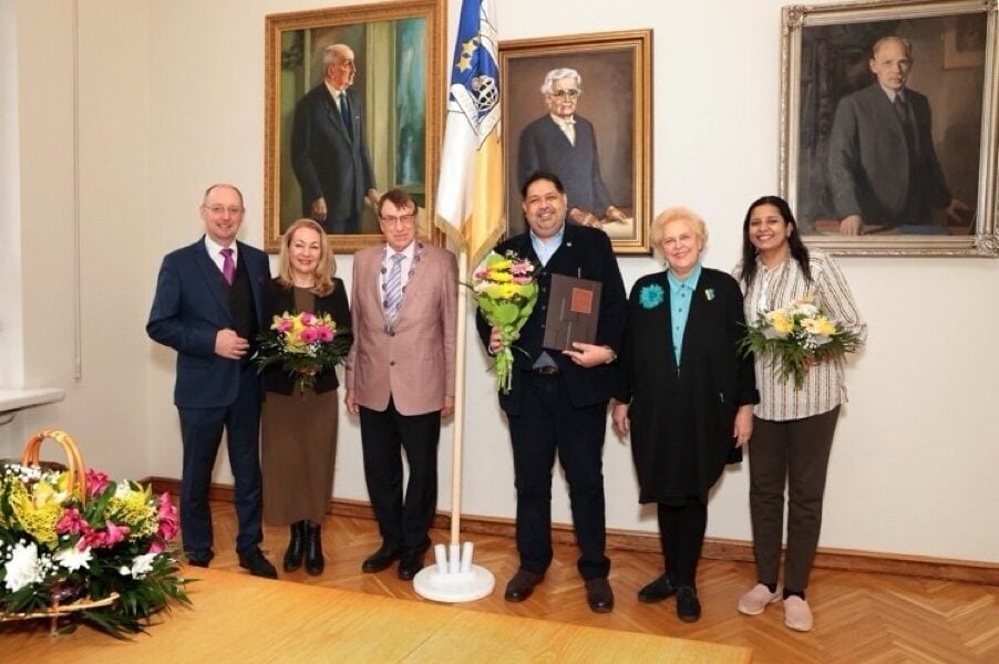 Dr. Kanans Visvanats Admitted as Honorary Member of Latvian Academy of Sciences