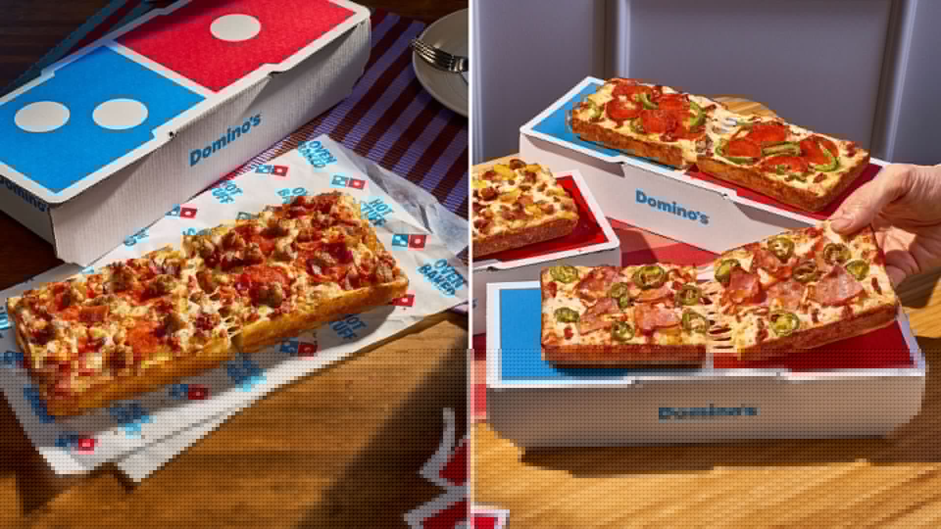 Why does Domino’s new Detroit-style pizza only have TWO slices? Chain sets the record straight once and for all