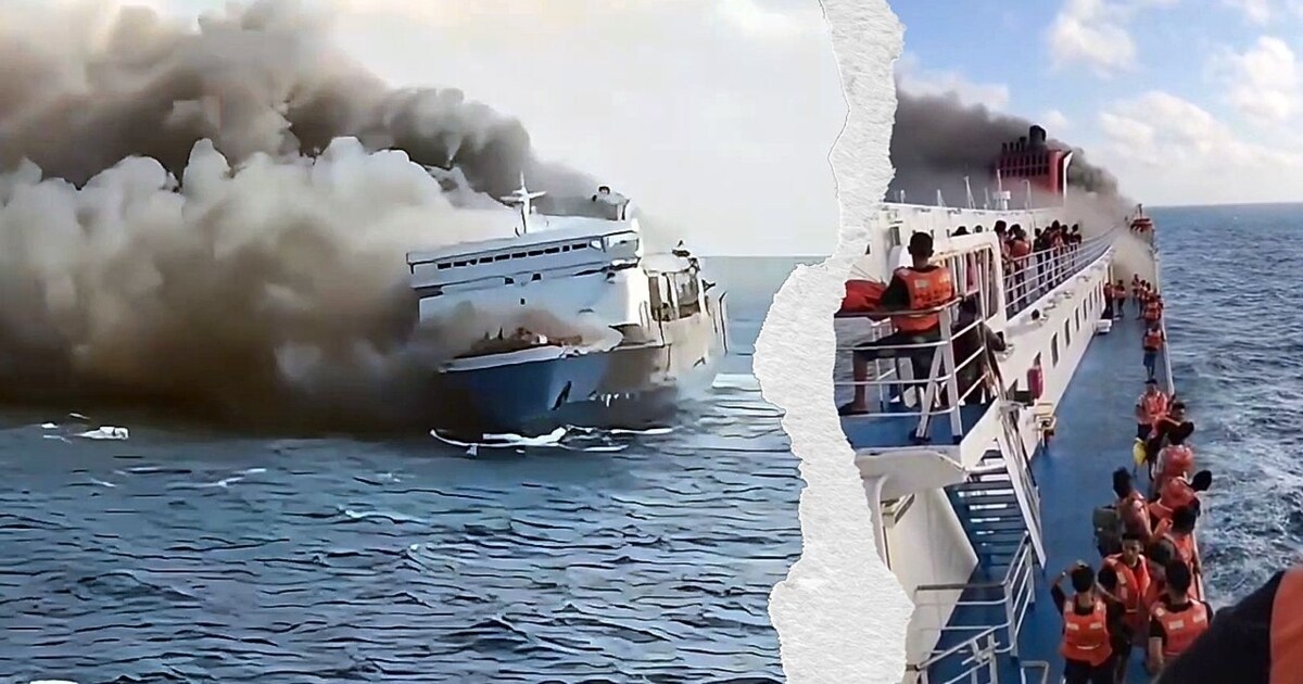 Stunden ohne Hilfe - Mehrere Tote bei Fährbrand vor Indonesien
