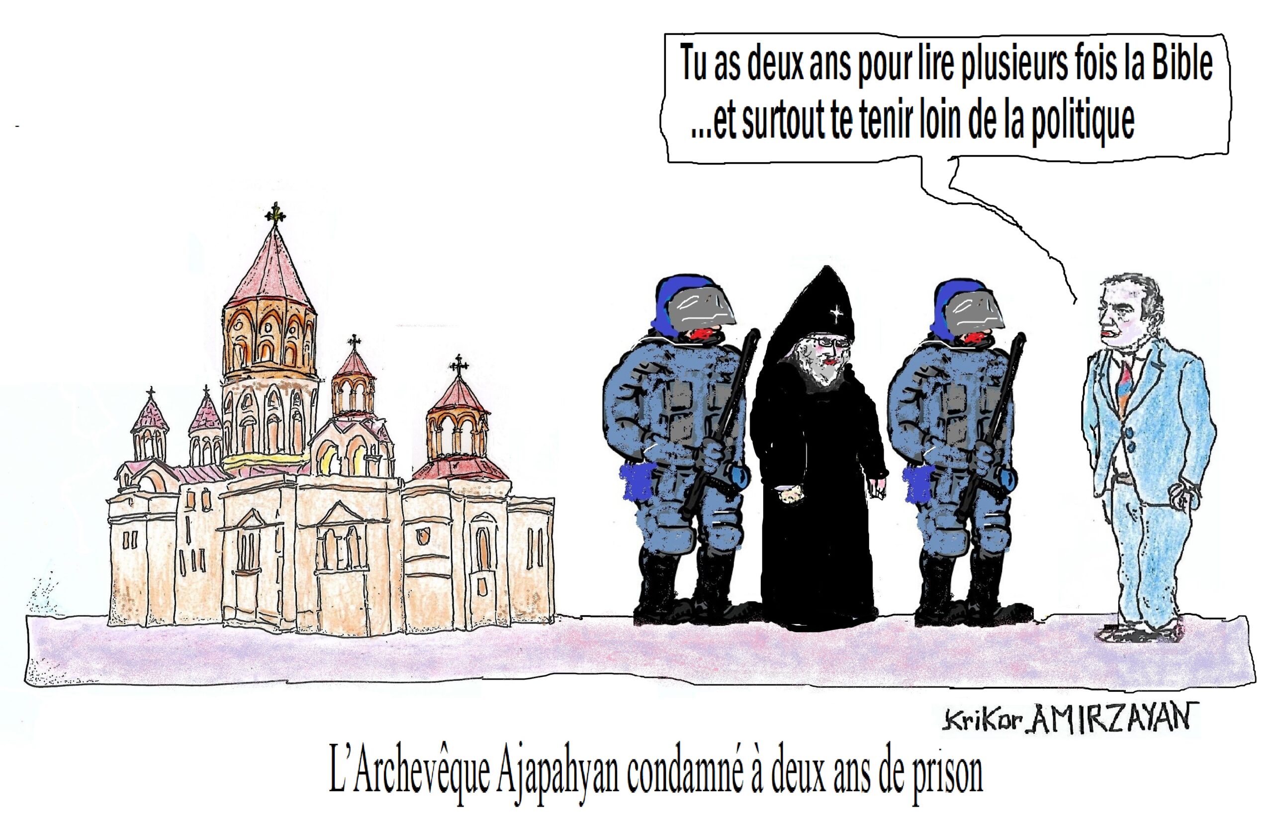 Le primat du diocèse de Chirak, l’archevêque Mikael Ajapahyan, a été condamné à deux ans de prison.