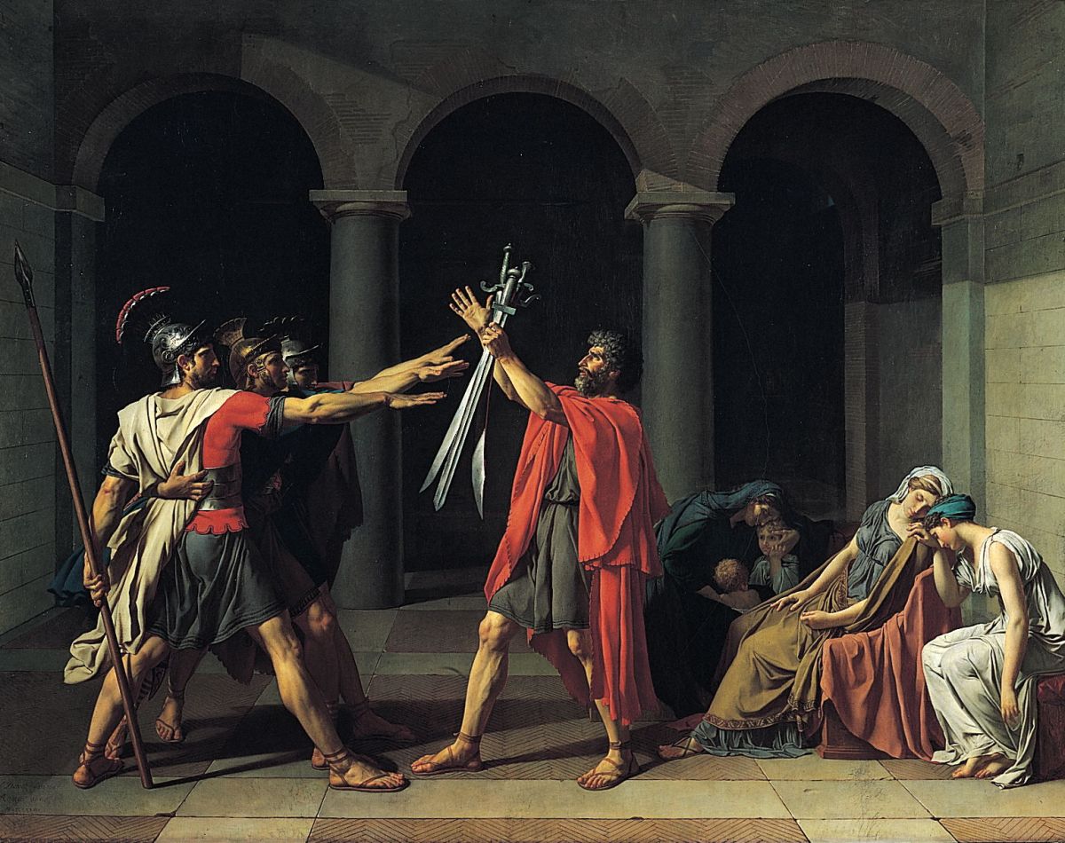 Painting legendary self-sacrifice: Did the Horatii save Rome?