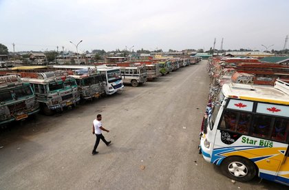 Passenger Bus Crashes into Shop in Central Kashmir