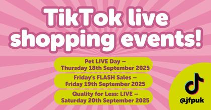 Starting Today! Just for Pets Hosting Three-Day TikTok Live Shopping “Pet-Tacular” — Premium Brands, Playful Prices