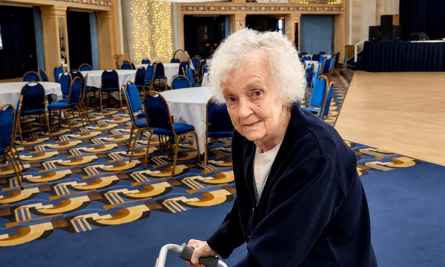 Keith care home resident makes ’emotional return’ to Beach Ballroom where she first met late husband