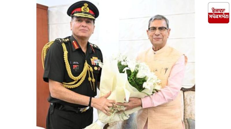 General Dhiraj Seth Holds First Meeting with Haryana Governor Ghosh
