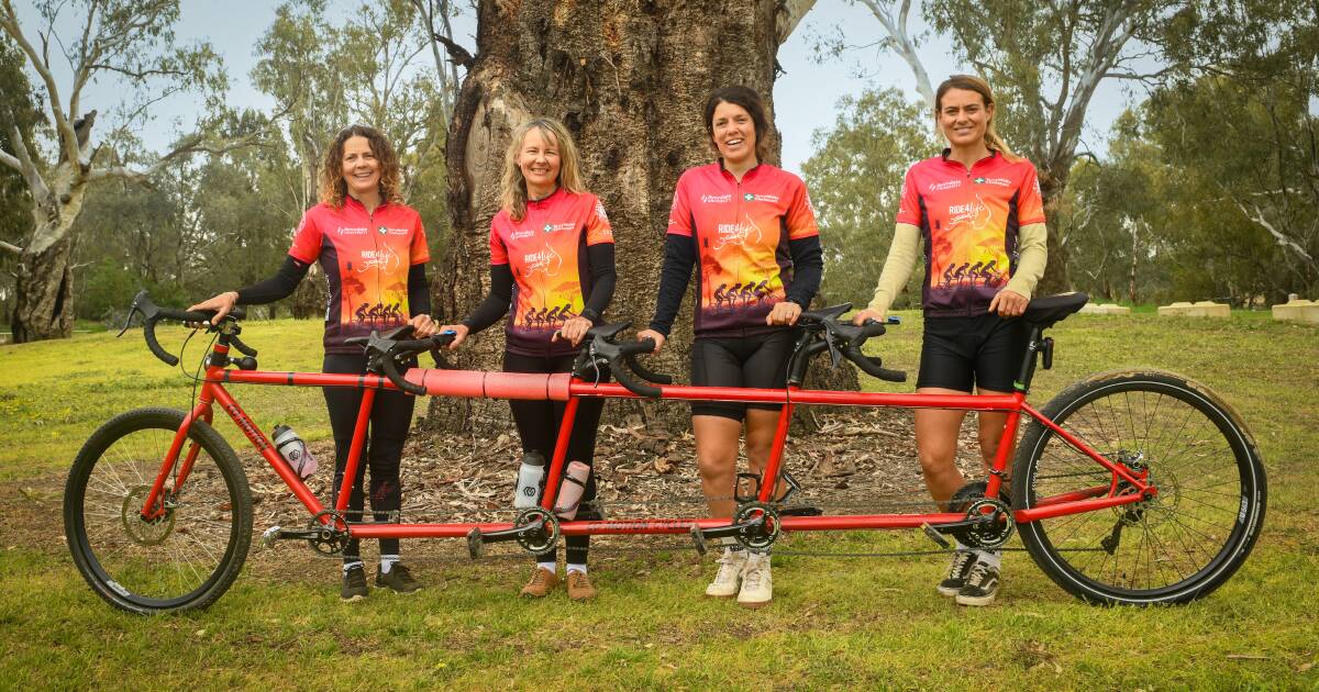 Four women, one bike: fighting for mental health on Australia's only quad-tandem