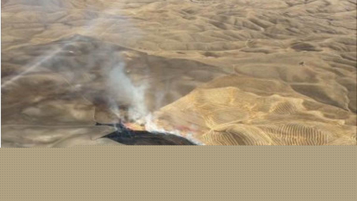 Crews tackle vegetation fire off Bitterwater Road in Shandon