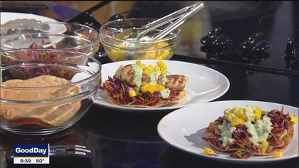Cod Tostada La Guerra recipe from Aw Shucks Restaurant
