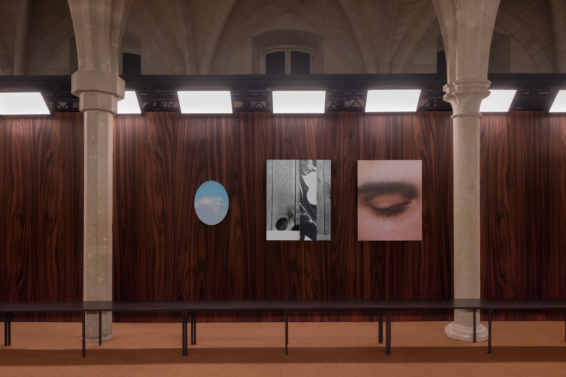 Acne Studios’ cigar salon runway set is decorated with Pacifico Silano’s homoerotic ‘objects of desire’