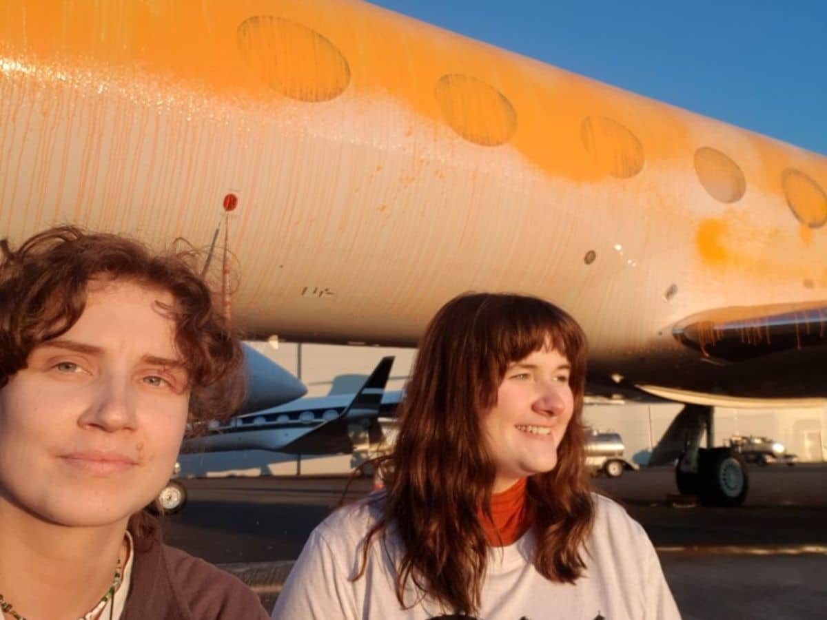 Just Stop Oil activists found guilty for a bit of spray-paint targeting private jets