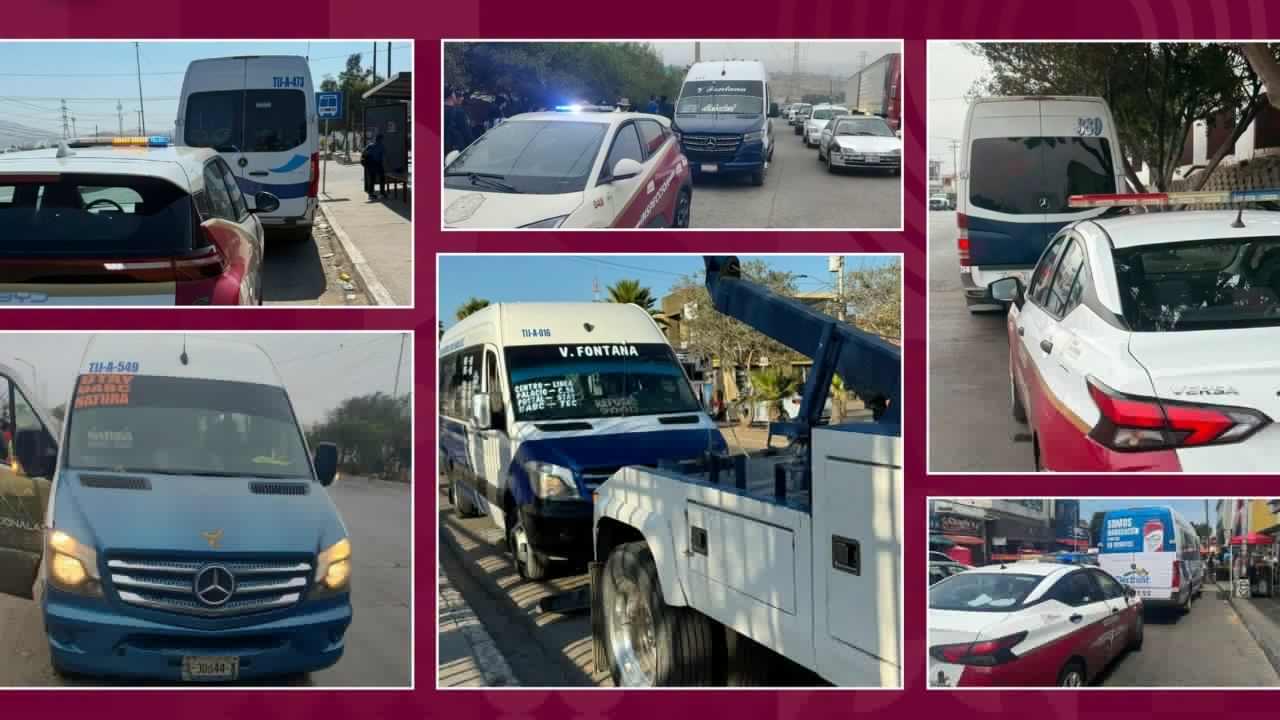 6 choferes de transporte público en Tijuana son sancionados por no respetar tarifa oficial