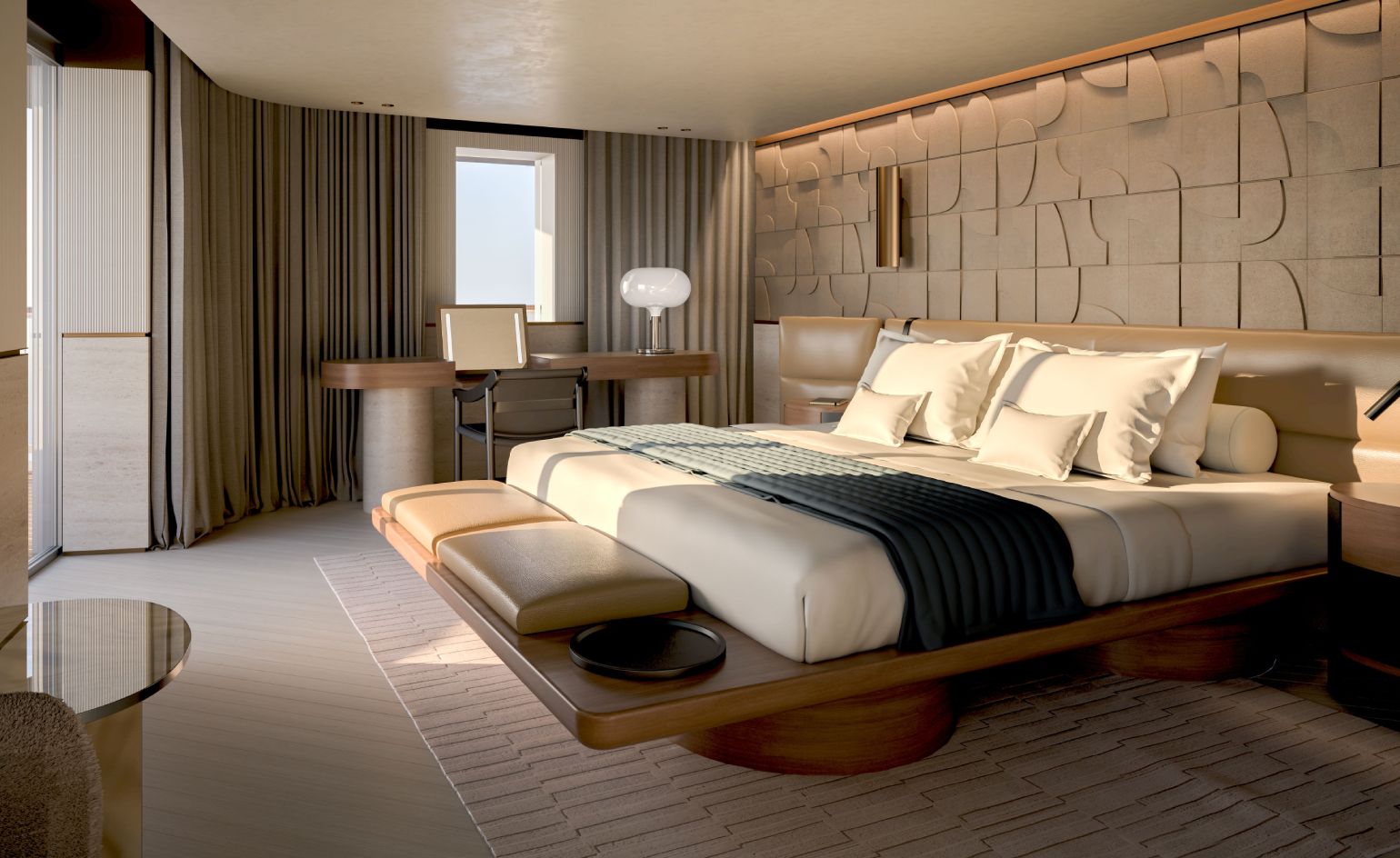 All aboard Patricia Urquiola’s ultra-exclusive residence for Explora Journey’s third cruise ship