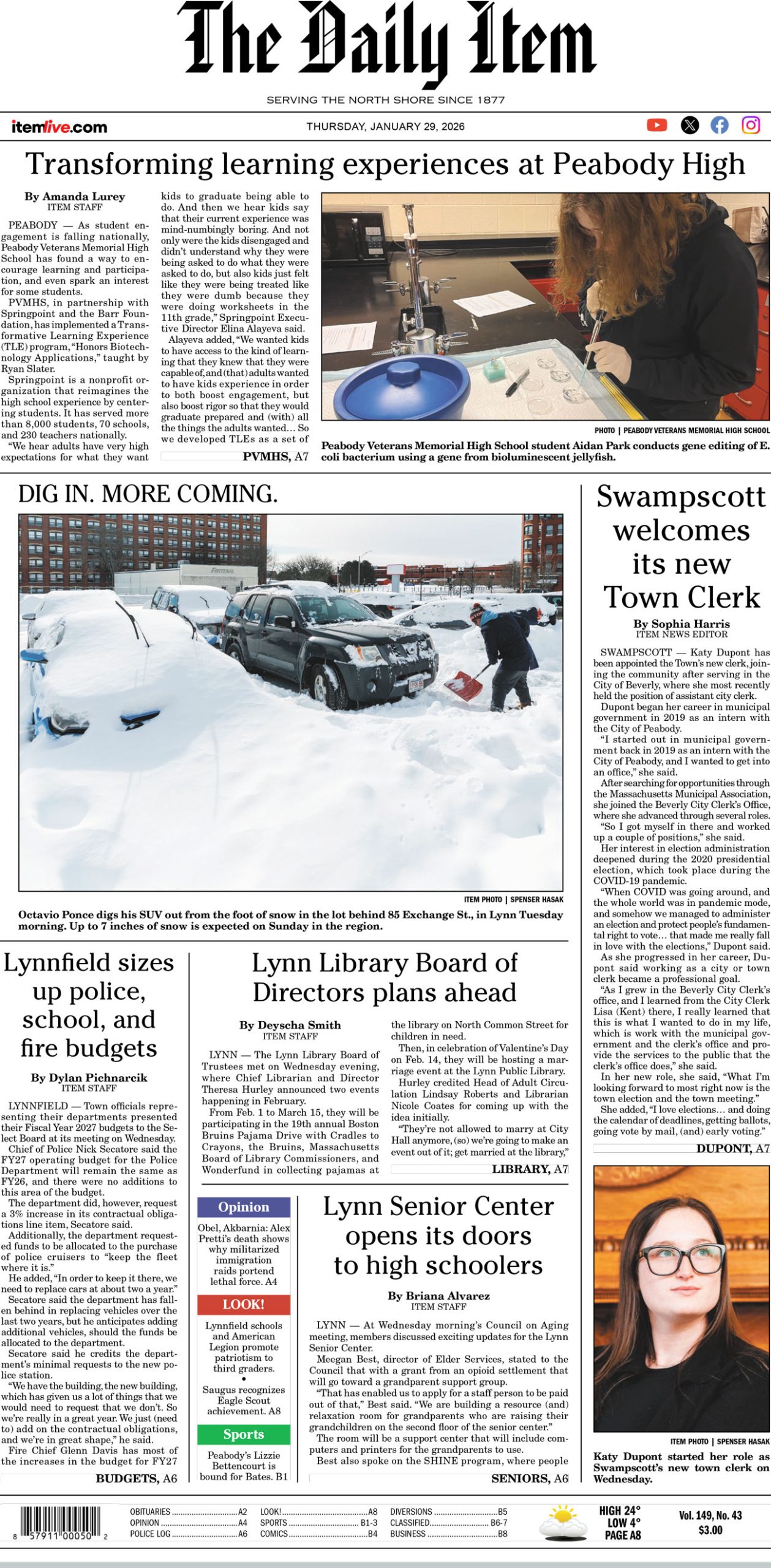 Today’s page 1: 1-29-26