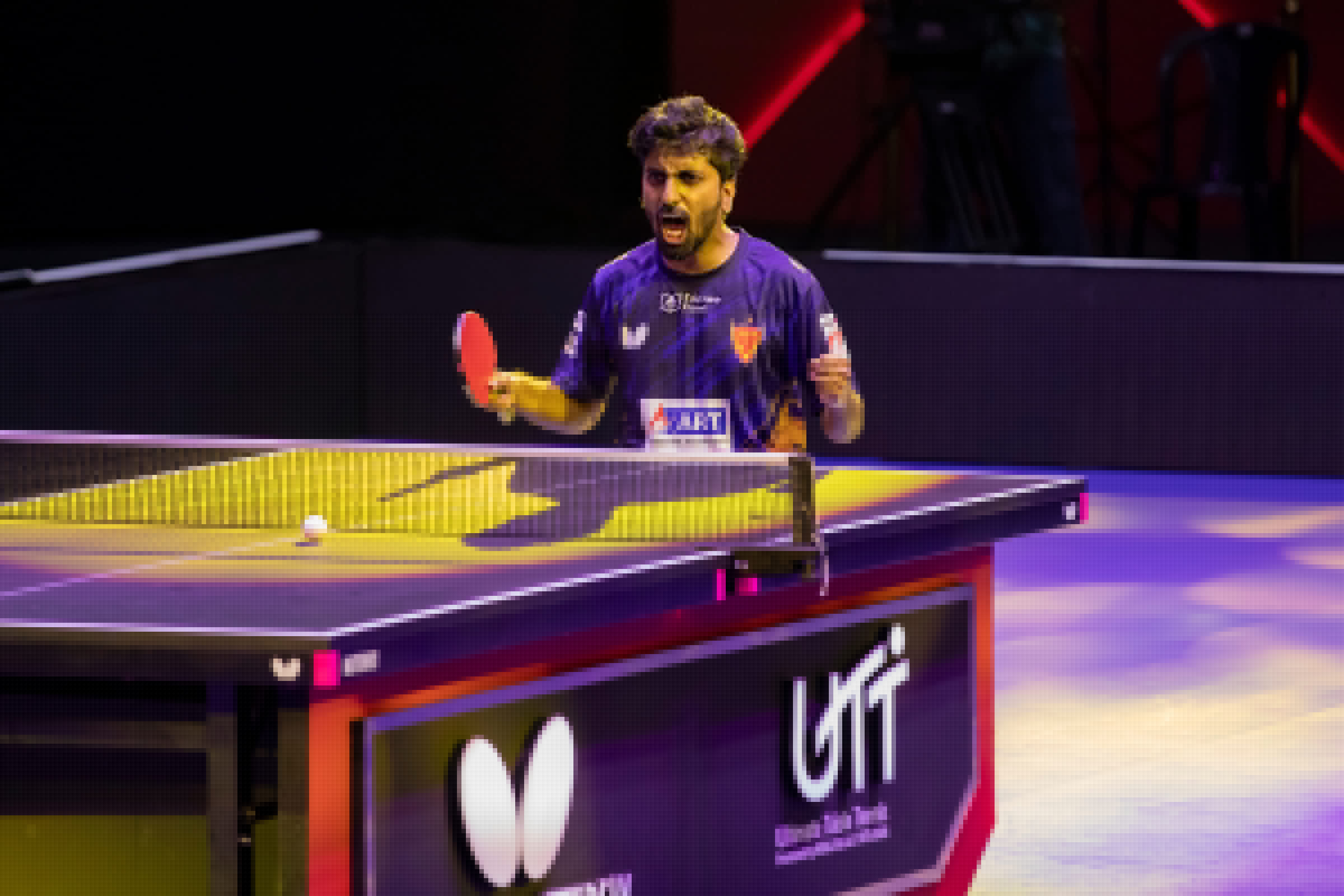 Captain Sathiyan led Dabang Delhi's Monday win over Ahmedabad in the Butterfly UTT