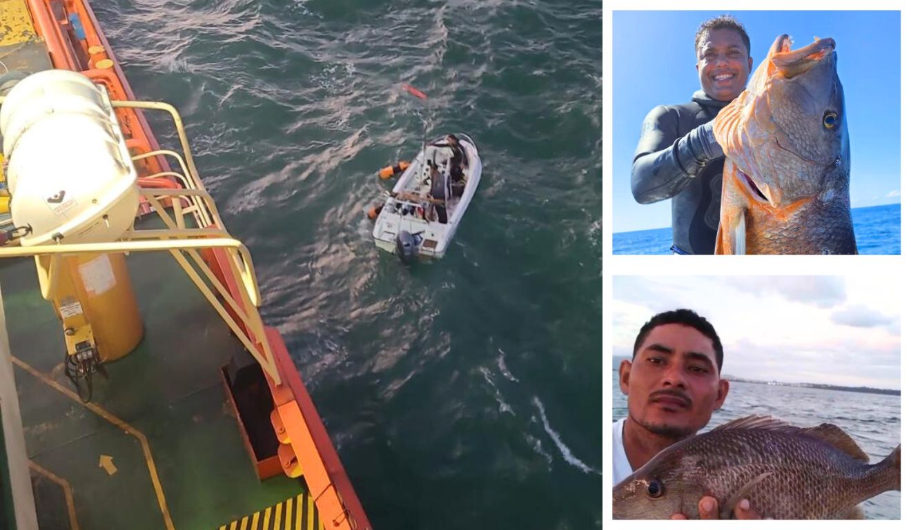 Veja momento em que criador do Macakids e piloto de lancha são resgatados