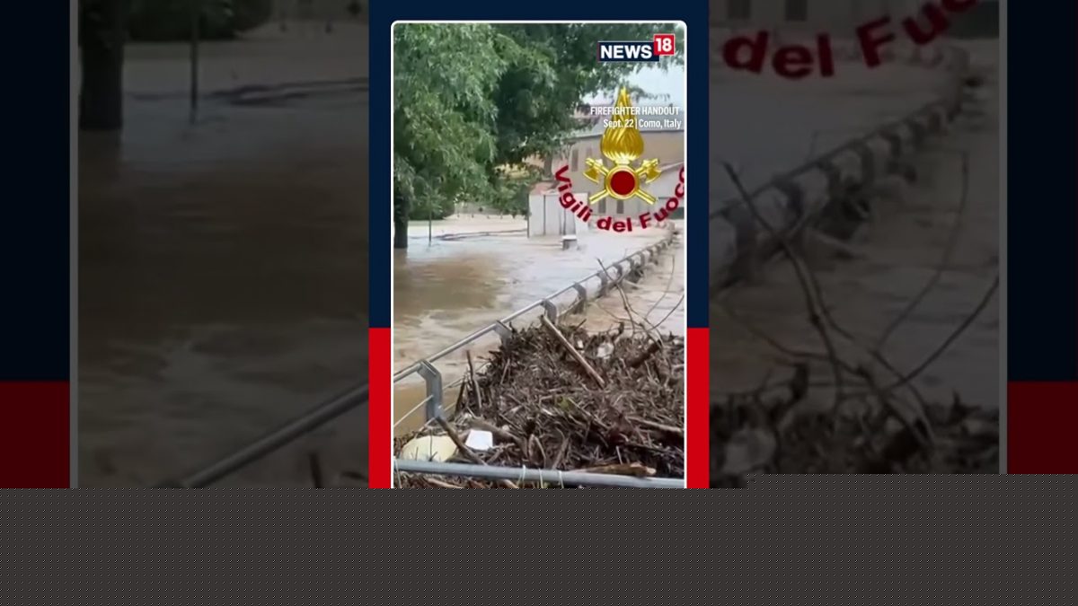 Torrential rains cause flooding and landslides in northern Italy | #floods #shorts