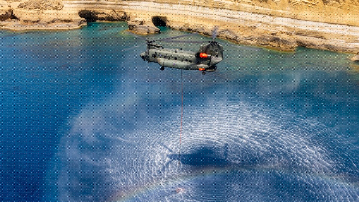 UK at risk of ‘firewave’ – but RAF’s firefighting helicopters are 2,000 miles away