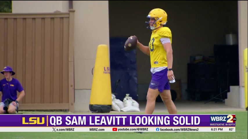 Tiger quarterback Sam Leavitt shares his story of recovery at LSU