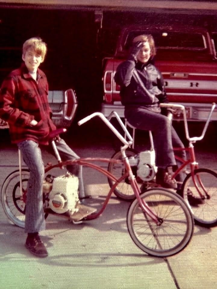 History / Nostalgia - Boys and their homemade bikes, 1970s