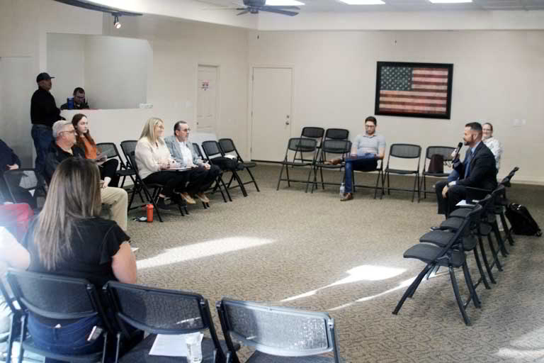 Community Conversation about business, Dreambuilder, Bright Futures meetings taking place Wednesday