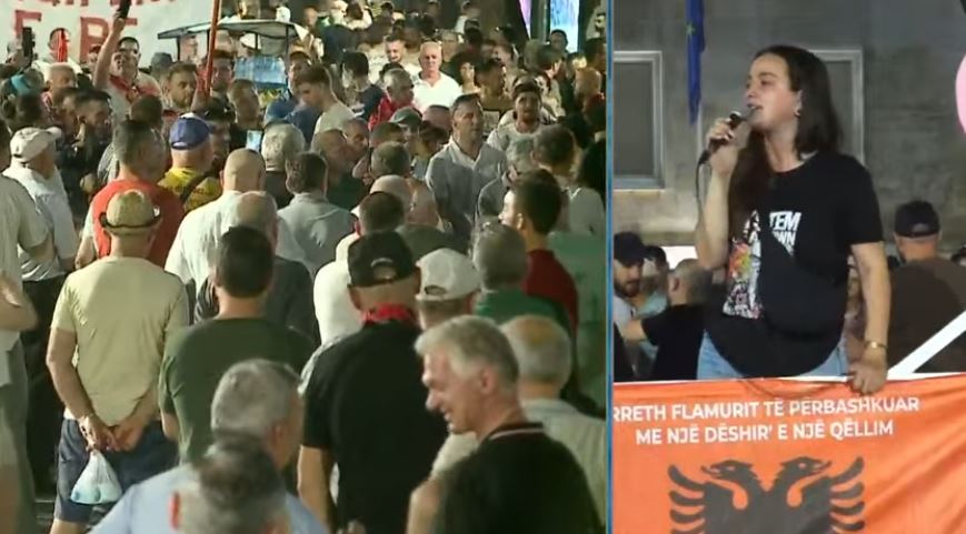 “Buxheti i emergjencave i shkoi Kanye West!”/ Sidorela Vatnikaj nga protesta: Nuk e lëshojmë sheshin, Rama jep dorëheqjen!