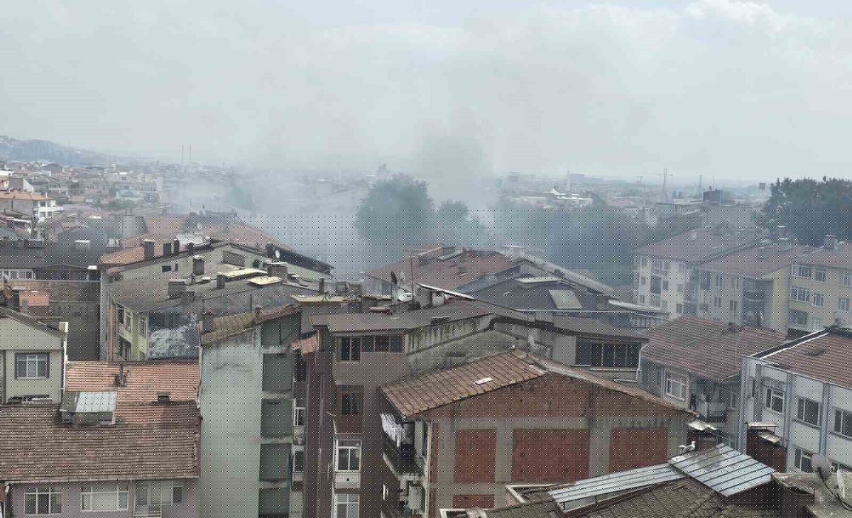 İzmit'te tadilat sırasında yangın paniği