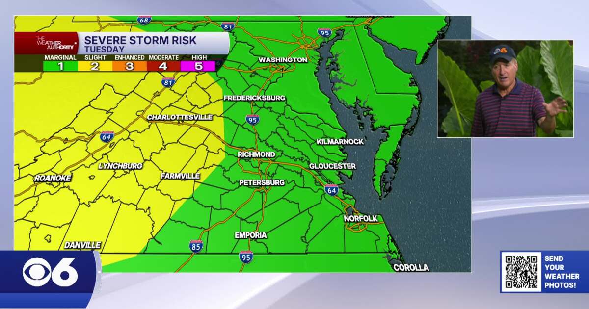Tuesday remains humid with scattered afternoon storms