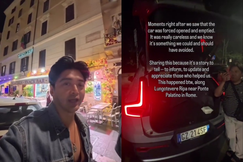 ‘Nawala lahat’: Wedding photographer raises awareness after luggage theft in Italy
