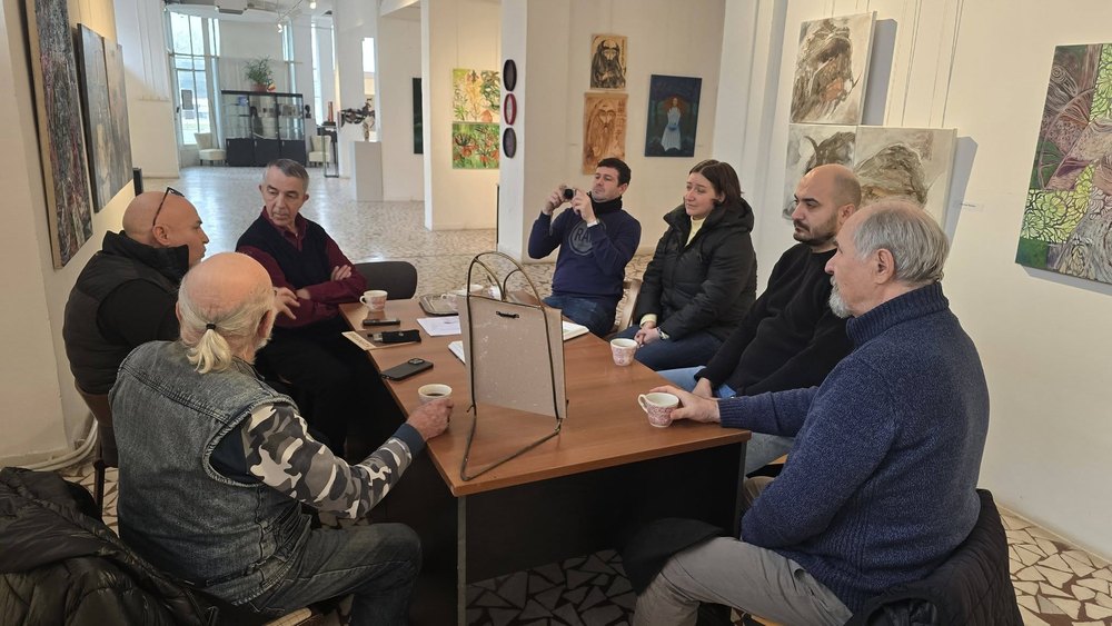 Moment aniversar dedicat pictorului Constantin Hreamătă, la Galeriile „Alfa”