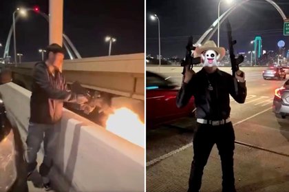 Illegal immigrants caught blasting guns on packed highway, shooting at family in road-rage attack: cops