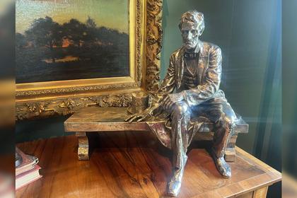 Thieves Steal and Destroy Solid Silver Statue of Abraham Lincoln Created by Mount Rushmore Sculptor Gutzon Borglum