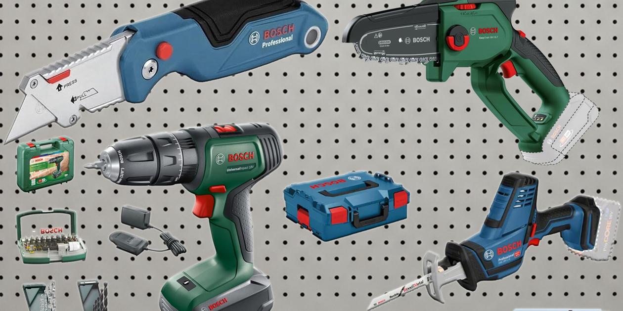 Amazon stutzt Bosch-Preise bis 51 %: Akkuschrauber, Klappmesser uvm. – Bohrer-Bit-Set nur 7,99 Euro