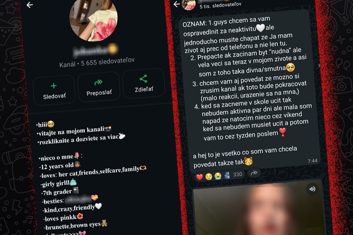 Len osem rokov a tisíce fanúšikov. Deti na WhatsAppe zverejňujú svoj život, rodičia to často ignorujú