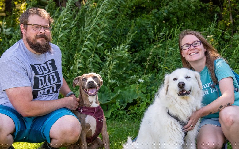 Kaiser spent 449 days at a Lewiston animal shelter. Fate found him a family.