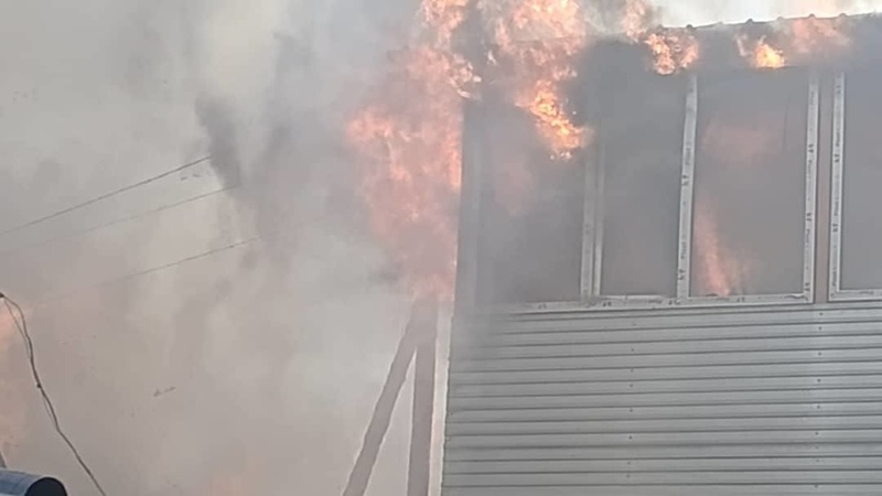 Seven residential buildings and private clinic burn down in Manas city