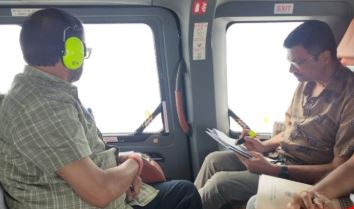 Minister Suresh Pujari conducts aerial survey of flood-hit areas