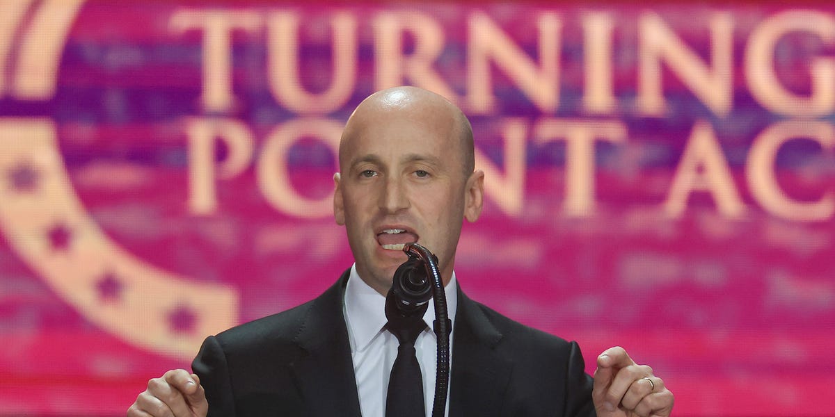 Stephen Miller Hijacked Charlie Kirk’s Memorial to Rail Against His Enemies