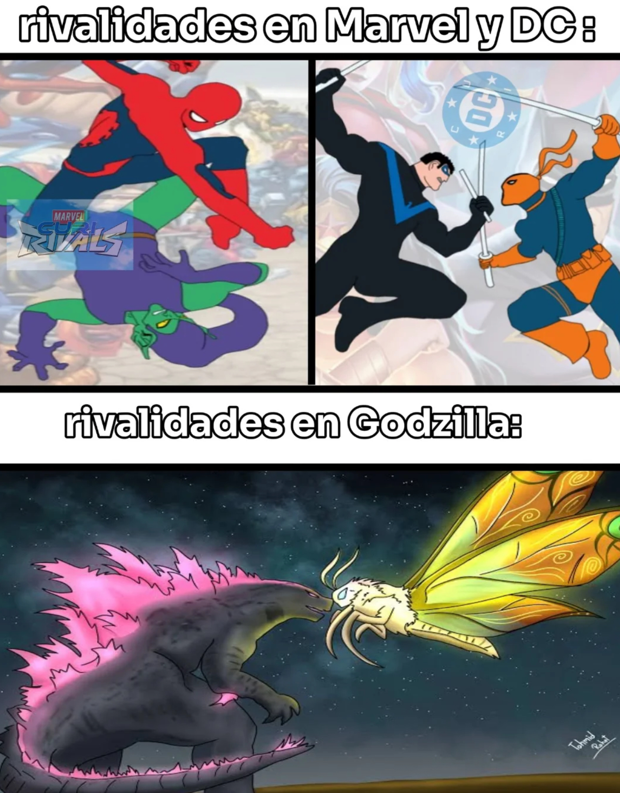 Godzilla - Rivalries in other media vs rivalries in godzilla