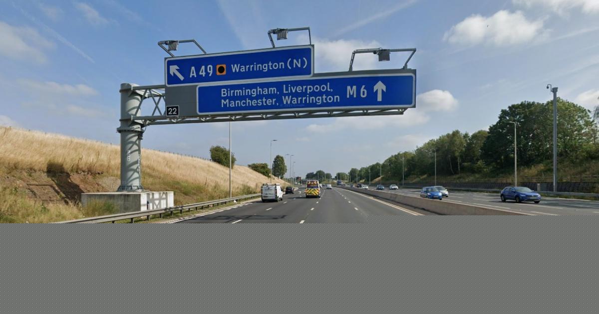 Minor injuries suffered after motorhome overturns in crash that closed M6