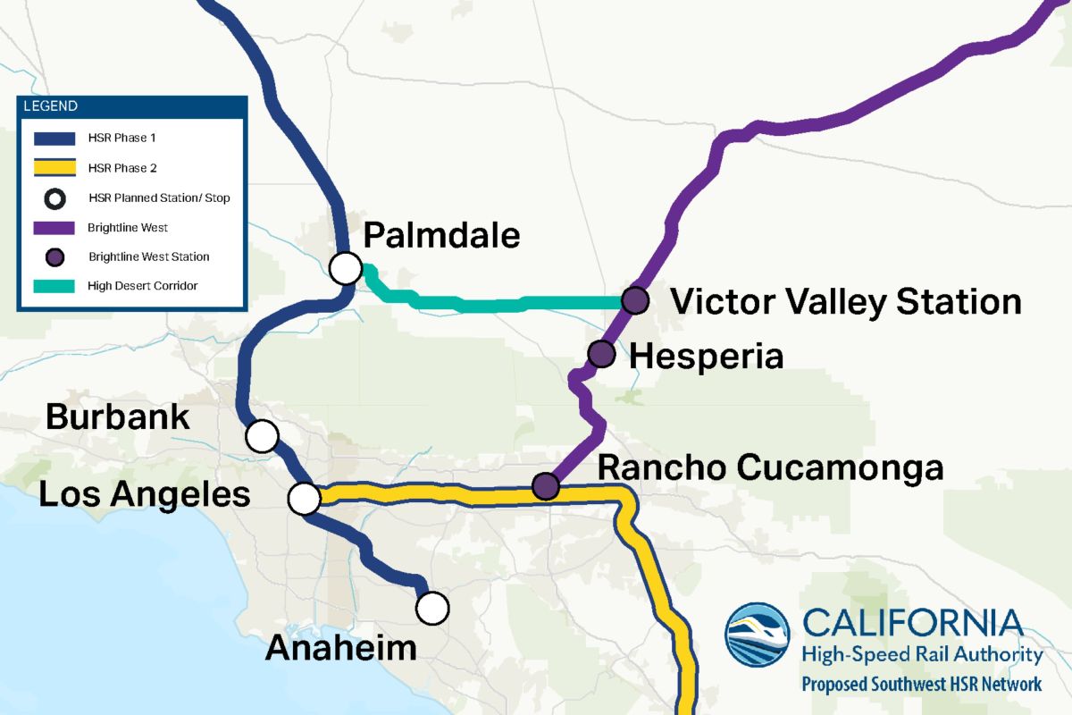 Map Shows Missing Link in California High-Speed Rail Plan