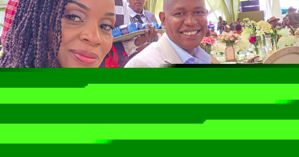 Mali Safi! Kibwezi West MP MWENGI MUTUSE has a beautiful wife – See how they stepped out during CHARLENE RUTO’s wedding (PHOTOs)